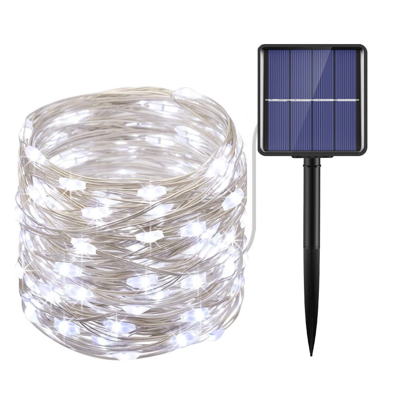 AMIR Upgraded Solar String Lights,78.6ft 240 LED Copper Wire Lights, 8 Modes Starry Lights, Waterproof IP65 Fairy Christams Decorative Lights for Outdoor, Wedding, Homes, Party, Halloween (White) - Image 1